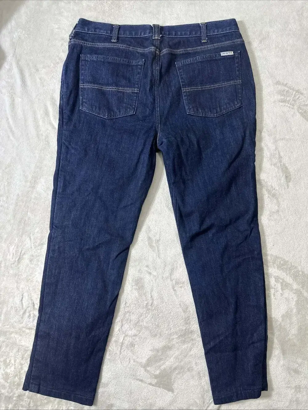 Carhartt Original Fit Flannel Lined Straight Leg Jeans Women’s 14R Dark Wash
